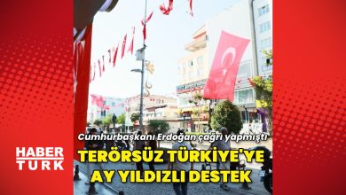 İstanbullulardan “Terörsüz Türkiye”ye ay yıldızlı bayraklarla destek