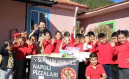 Şef Naim Varlı, İlkokulu Öğrencilerine Pizza Yaptı