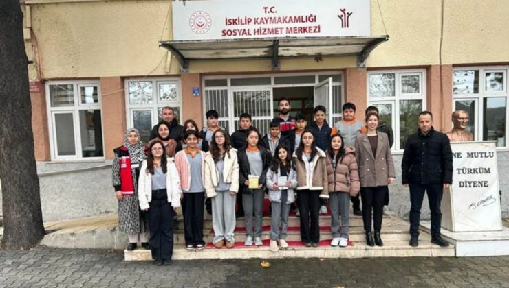 İskilip’te Öğrenciler Sosyal Hizmet Merkezini Ziyaret Etti