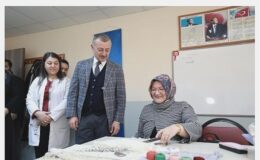 Başkan Büyükakın KO-MEK Tepeköy Kurs Merkezi’ni Ziyaret Etti