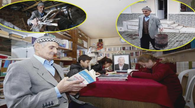 Burdur Kağılcık Köyü’nde 76 Yaşındaki Emin Akay’dan Örnek Kütüphane Fedakârlığı