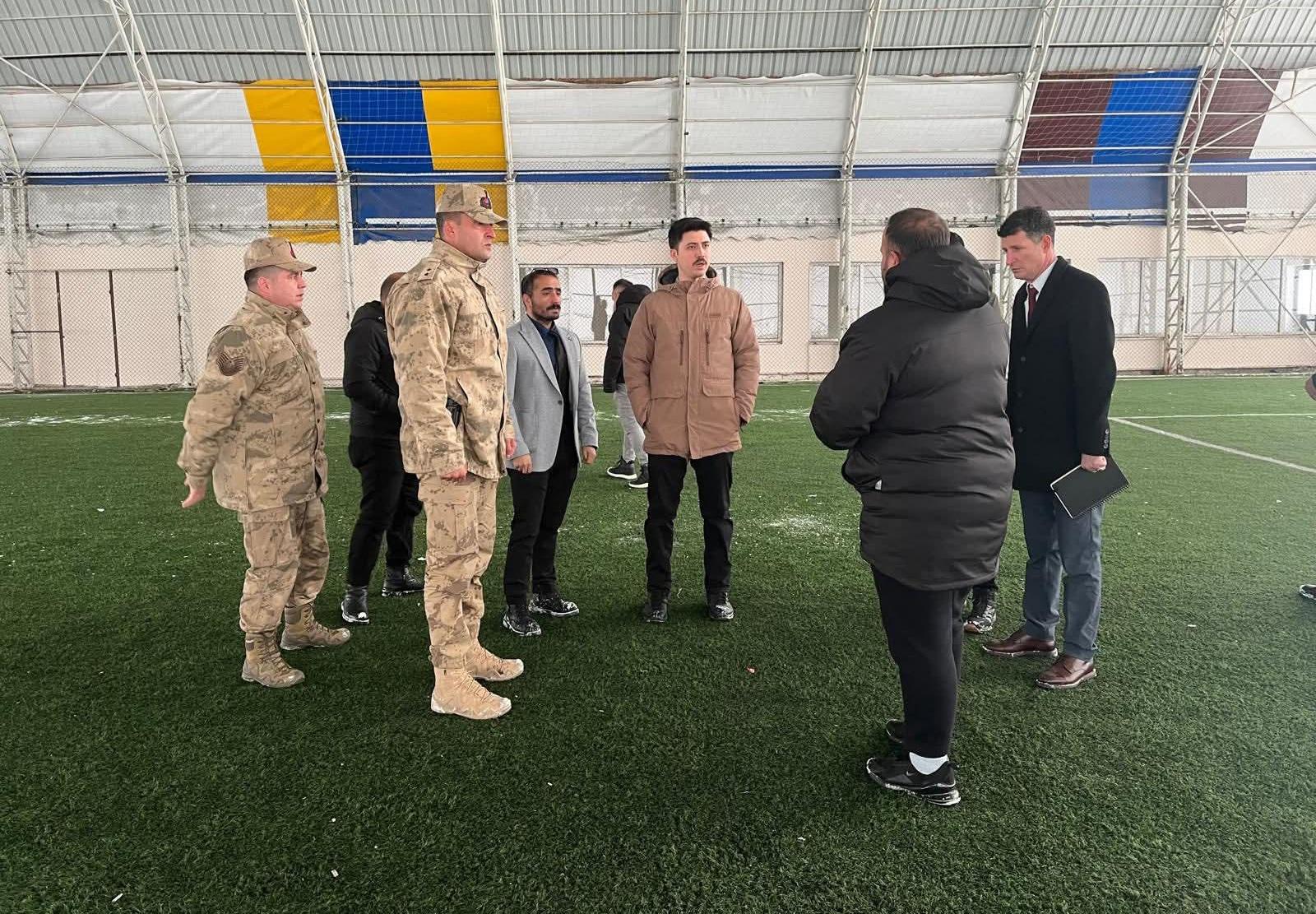 Digor Kaymakamı Kahraman'dan Dağpınar Spor Kompleksi İnceleme Ziyareti