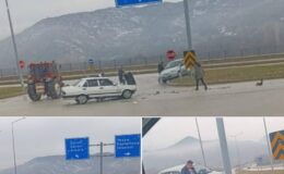 Çorum İskilip’te 2 Araç Çarpıştı