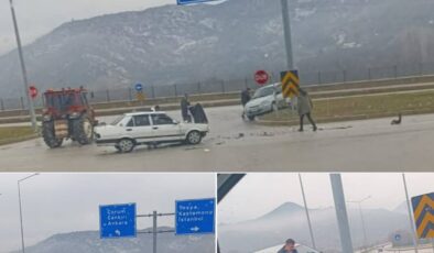 Çorum İskilip’te 2 Araç Çarpıştı