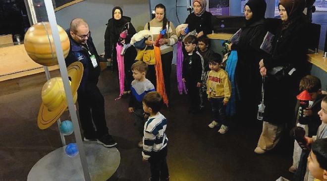 Lokomotif Çocuk Köyü Minikleri Bilim Merkezi’nde
