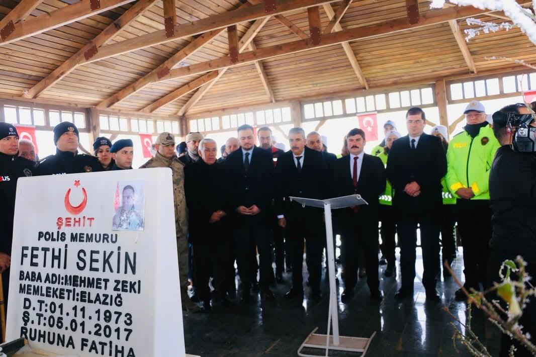 Şehit Polis Fethi Sekin Baskil’de Dualarla Anıldı