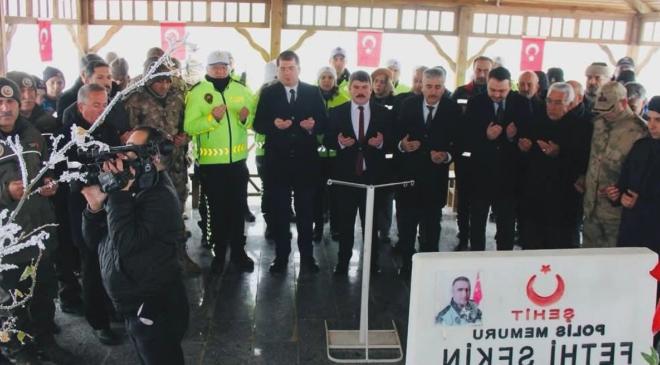 Şehit Polis Fethi Sekin Baskil’de Dualarla Anıldı